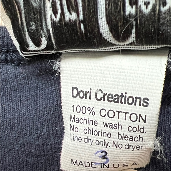 Dori Creations Navy Rhinestones Peace Sign Design Kids Tank Top Size 3 - Picture 3 of 14